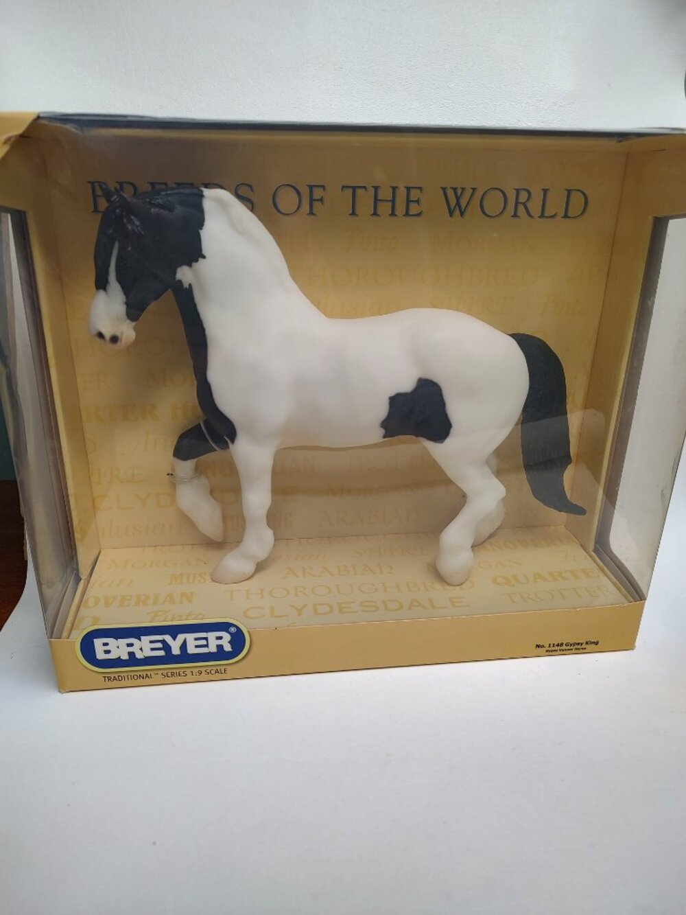 Vintage 2007 Breyer Horse #1148 The Gypsy King Draft Pinto Stallion NRFB